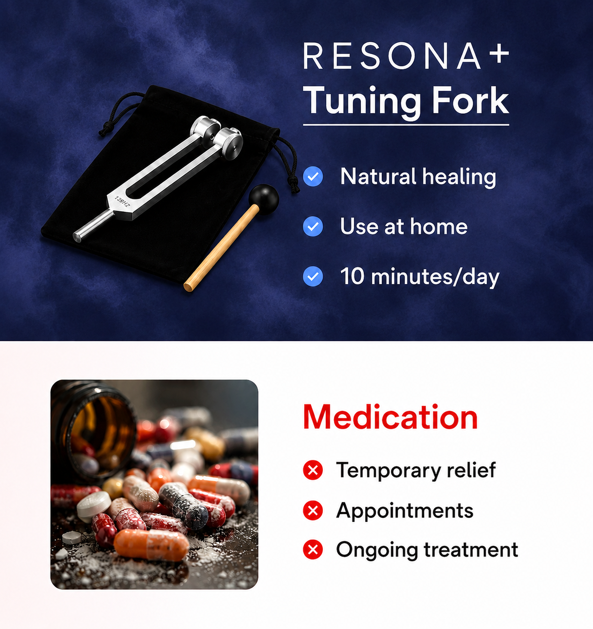 RESONA+ 128 Hz Tune Your Frequency